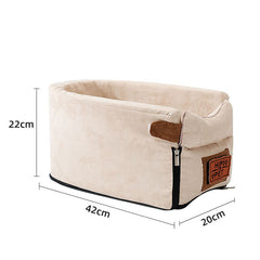 Universal Armrest Box Nonslip Quilted Pet Car Carrier Bag